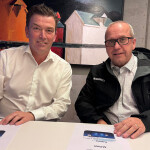 Innovasea VP Tim Stone and Mowi Group IT Manager of Feed and Farming Arnt Mjøen